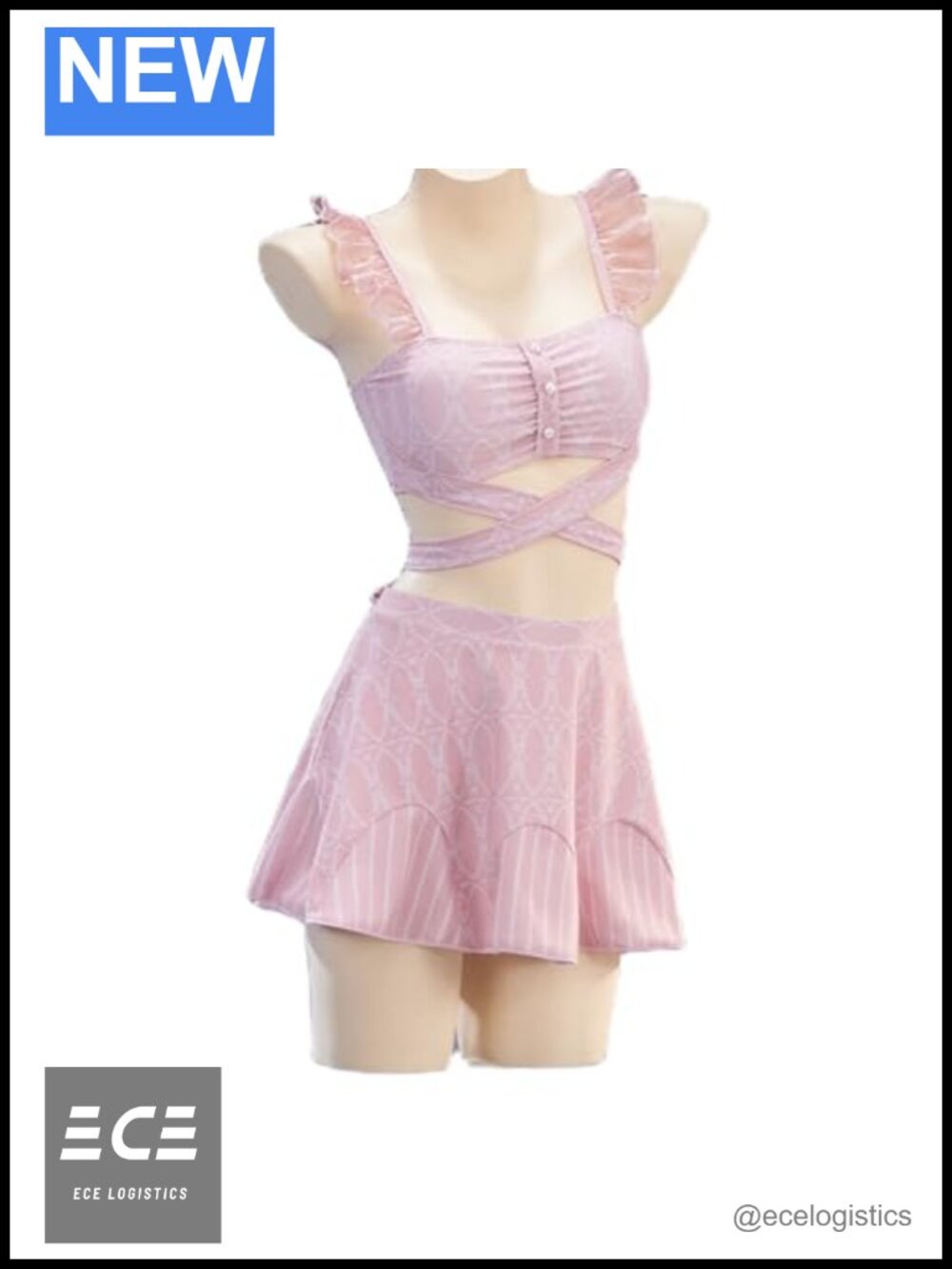 Love and Deepspace Cosplay MC Midsummer Swimsuit Two Piece Bikini Swimwear for